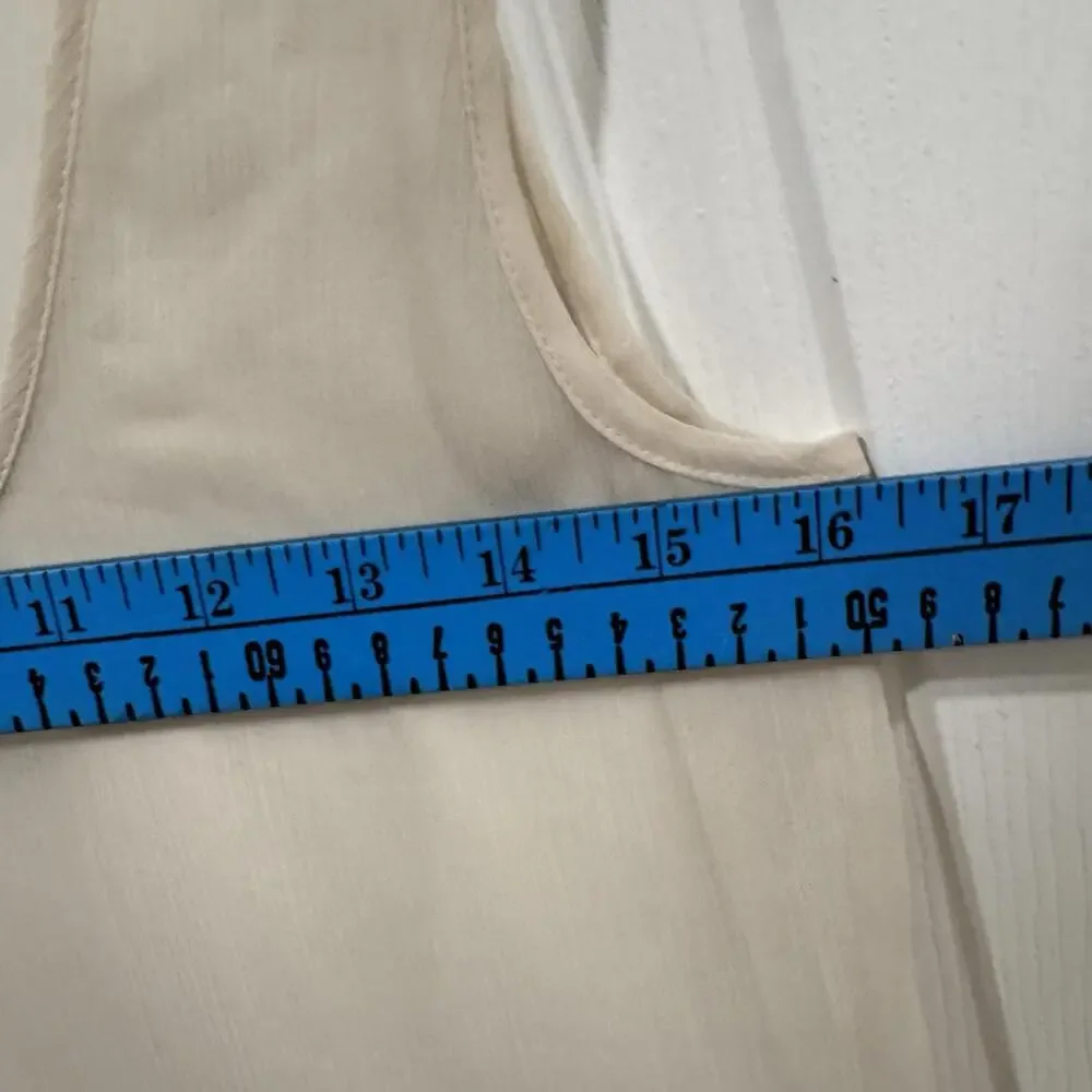 Women’s Free People Intimately Beige‎ Tank Blouse Top Sheer Layered Size Xsmall